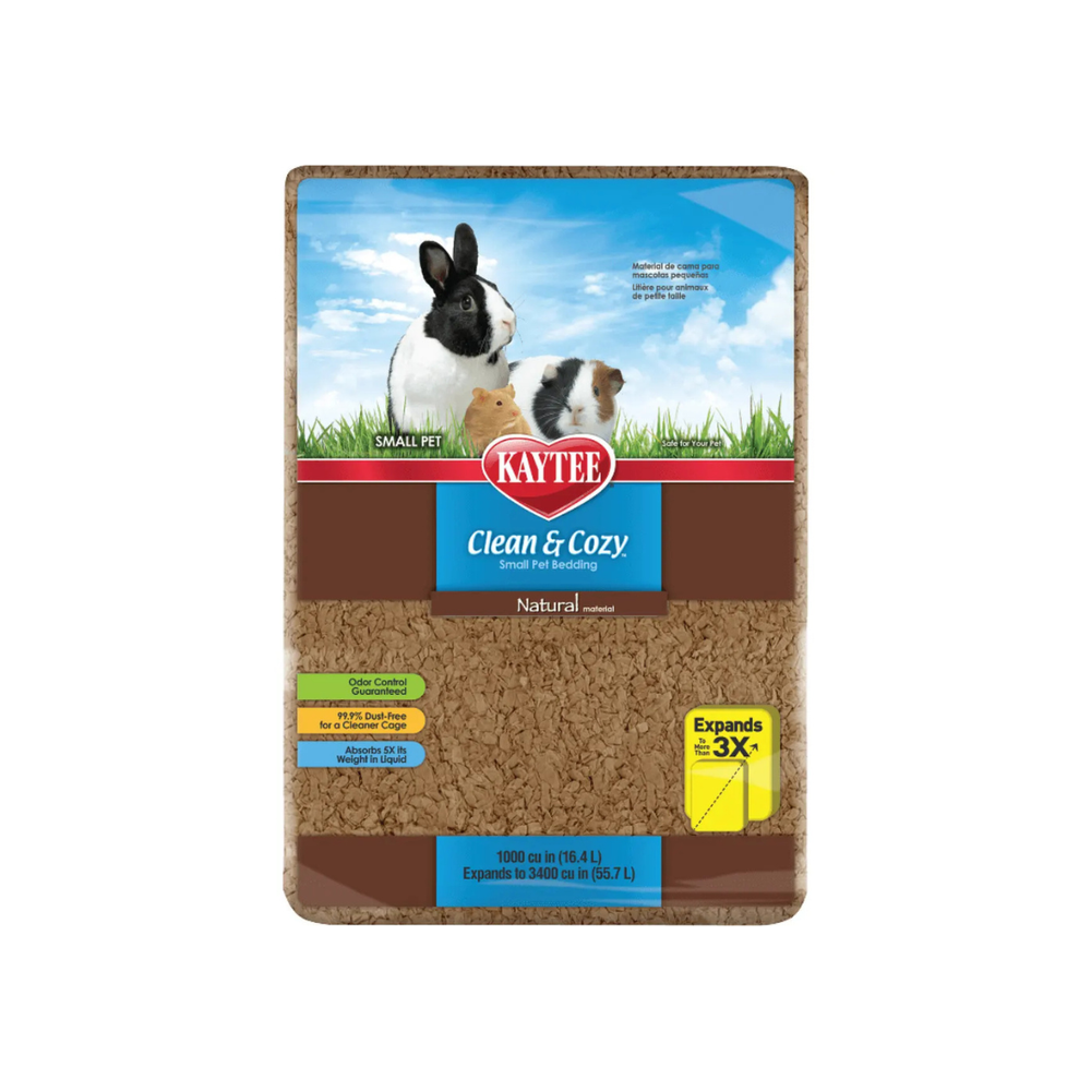 SUSTRATE DE PAPEL CLEAN & COZY NATURAL 24.6 L KAYTEE