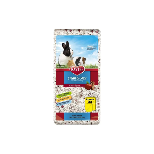 SUSTRATE DE PAPEL CLEAN & COZY AROMA MANZANA 24.6L KAYTEE