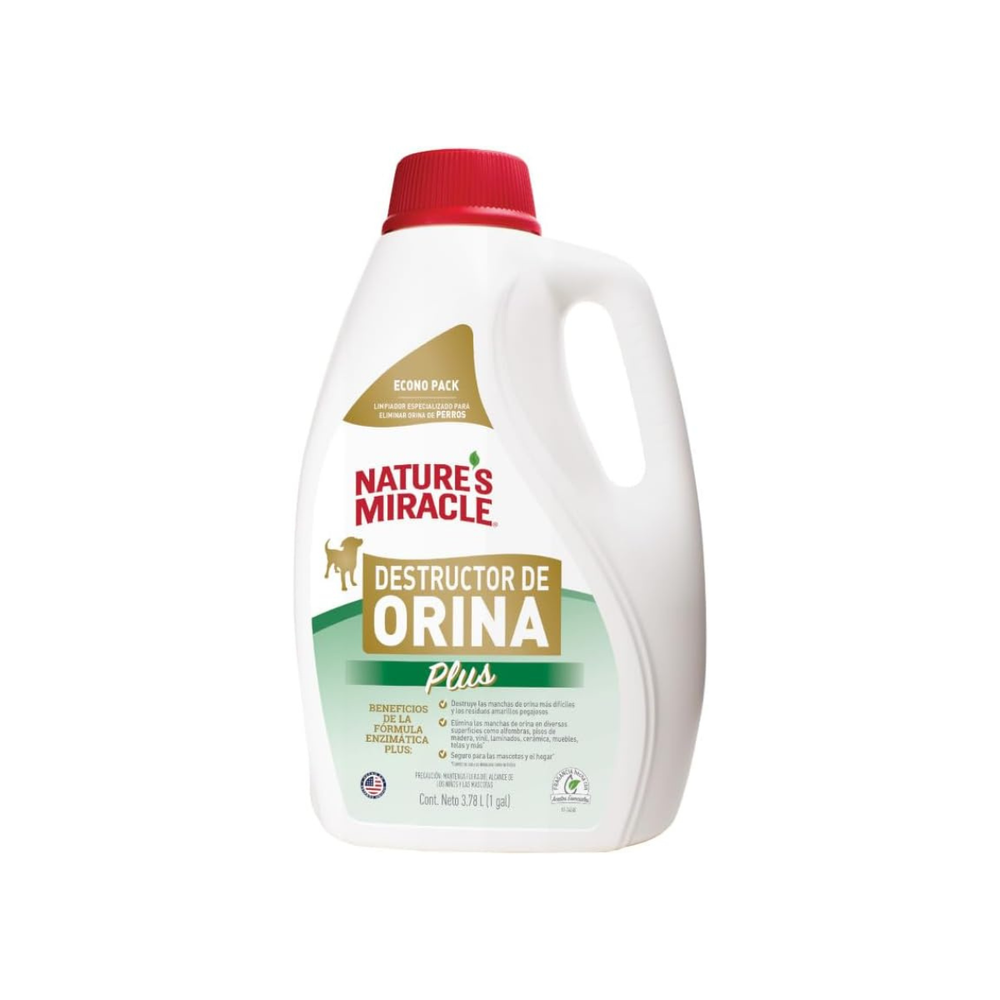 LIMPIADOR LIQUIDO DESTRUCTOR DE ORINA 3.78L NATURES MIRACLES