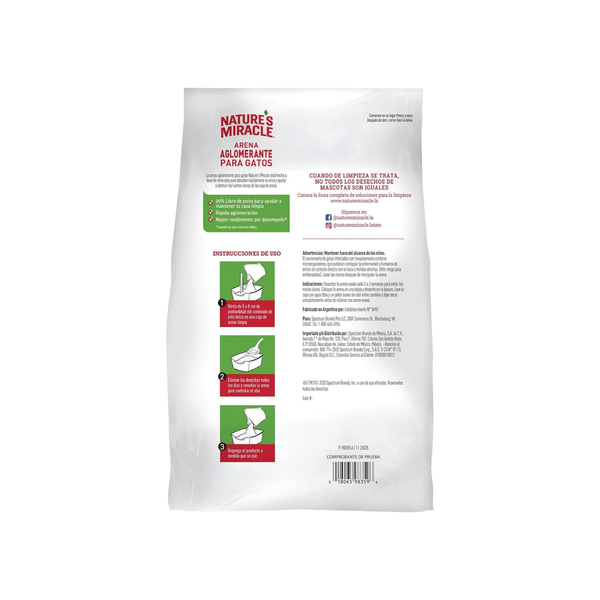 ARENA PARA GATO SUPER ABSORBENTE CON AROMA LAVANDA 2KG  NATURES MIRACLES