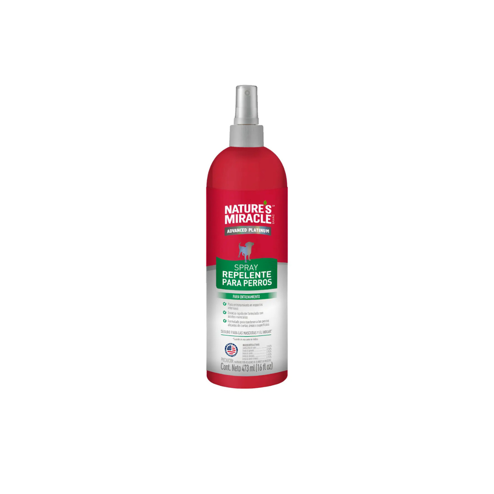 SPRAY ENTRENADOR REPELENTE PARA PERROS 473ML NATURES MIRACLES