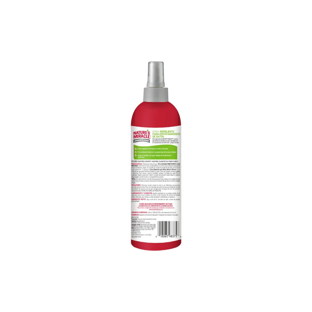 SPRAY REPELENTE PARA GATO 236ML NATURES MIRACLES