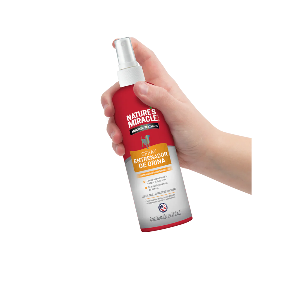 ATRAYENTE SPRAY ENTRENADOR DE ORINA PARA PERRO 236 ML NATURES MIRACLES