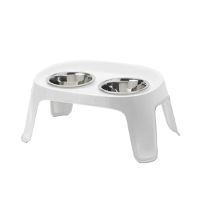 PLATO DOBLE ELEVADO MODELO SKYBAR CHICO BLANCO MODERNA