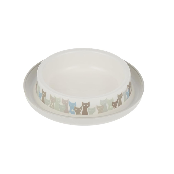 DOUBLE PET BOWL TRENDY DINNER MAASAI GR MODERN