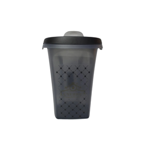CONTENEDOR DE ALIMENTO TRENDY STORY LUXURIOUS PET CHICO 6L NEGRO MODERNA