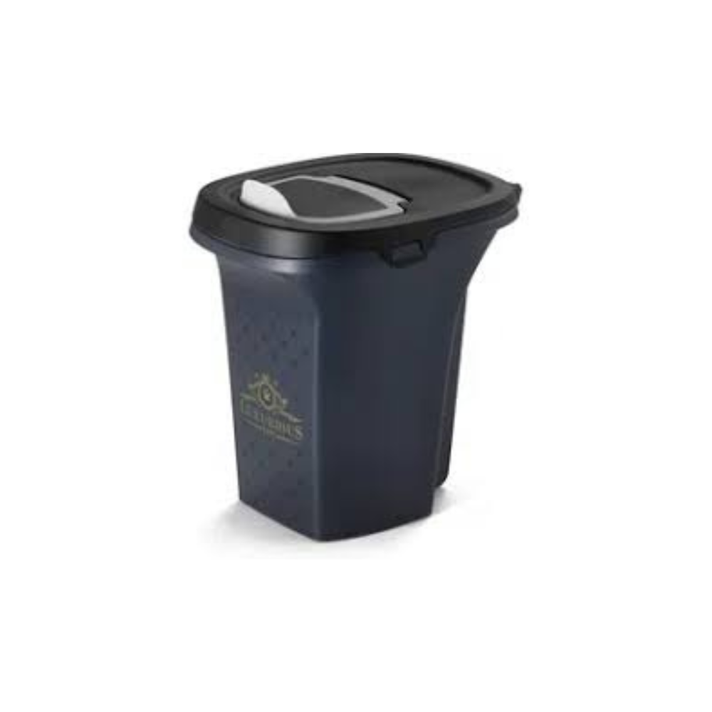 CONTENEDOR DE ALIMENTO TRENDY STORY LUXURIOUS PET CHICO 6L NEGRO MODERNA