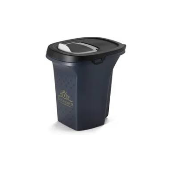 CONTENEDOR DE ALIMENTO TRENDY STORY LUXURIOUS PET CHICO 6L NEGRO MODERNA