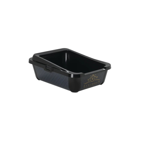ARENERO PARA GATO - HERCULES LUXURIOUS PET NEGRO GRANDE 50CM MODERNA
