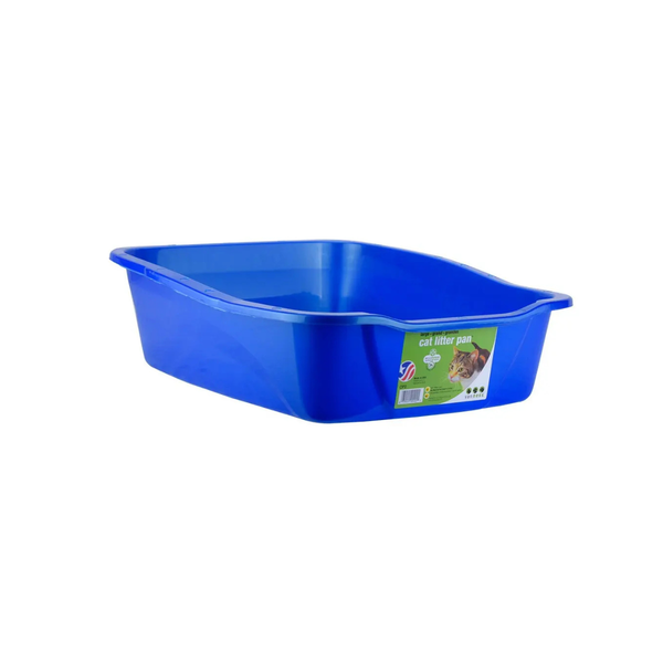ARENERO ABIERTO CON BORDE PARA GATO GRANDE AZUL ARIST-O-TRAY MODERNA