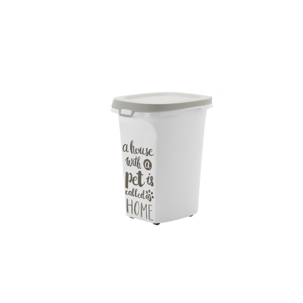 CONTENEDOR DE ALIMENTO TRENDY STORY PET WISDOM GRANDE 20L GRIS MODERNA