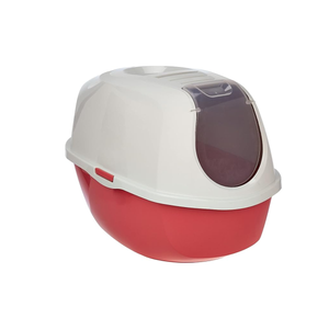ENCLOSED LITTER BOX FOR CAT SMART CAT CORAL MODERN