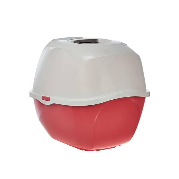 ENCLOSED LITTER BOX FOR CAT SMART CAT CORAL MODERN