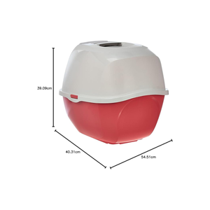 ENCLOSED LITTER BOX FOR CAT SMART CAT CORAL MODERN