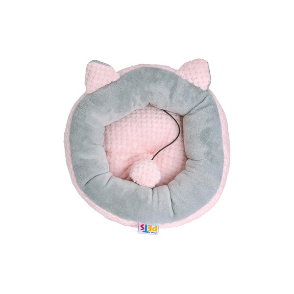 CAMA PARA MASCOTAS PETIT ROSA/GRIS PARA GATO FANCY PETS