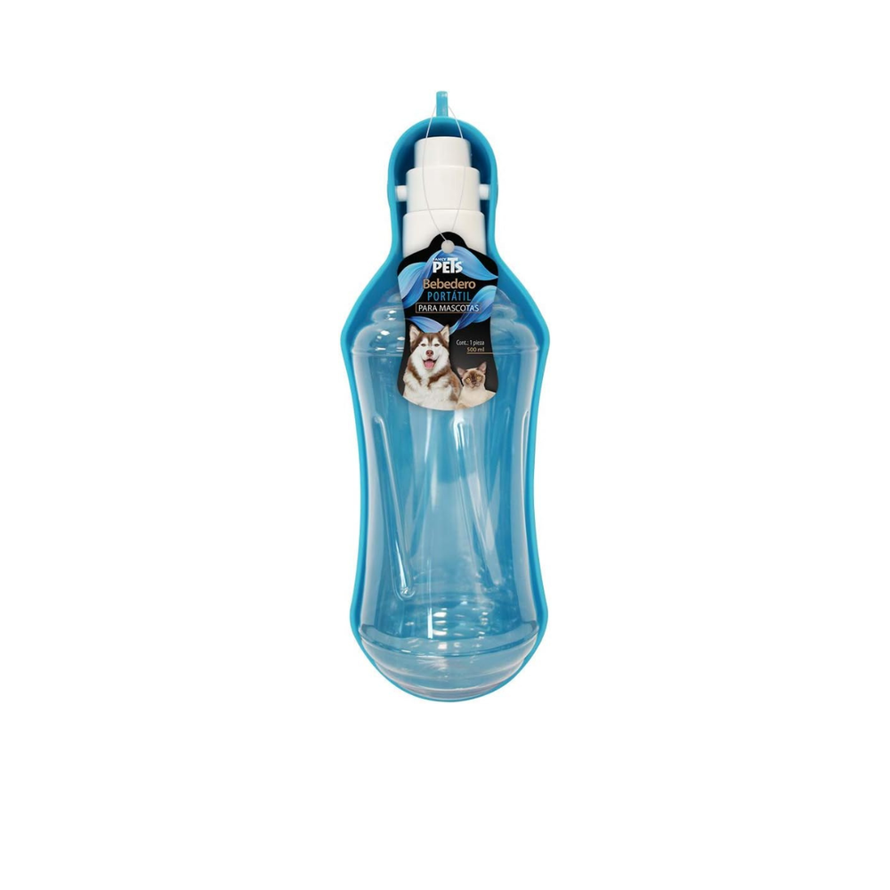 BEBEDERO PORTATIL PARA VIAJE 500 ML FANCY PETS