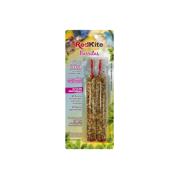 BARRITA PARA AVES CANORAS ALTA EN PROTEINA 2 PZAS FANCY PETS