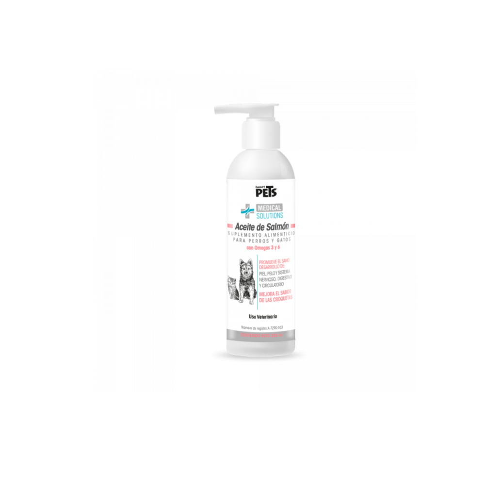 SUPLEMENTO ACEITE DE SALMON CON OMEGA 3 250MLFANCY PETS