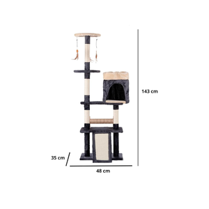 MUEBLE RASCADOR PARA GATO 143 CM FANCY PETS