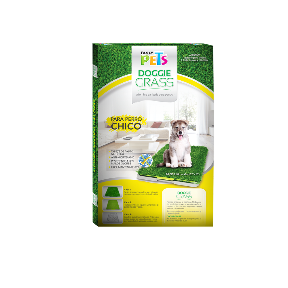 TAPETE DE ENTRENAMIENTO DOGGIE GRASS 70X44 CM FANCY PETS