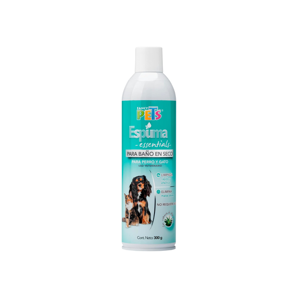 ESPUMA PARA BAÑO EN SECO ESSENTIALS 300 ML FANCY PETS