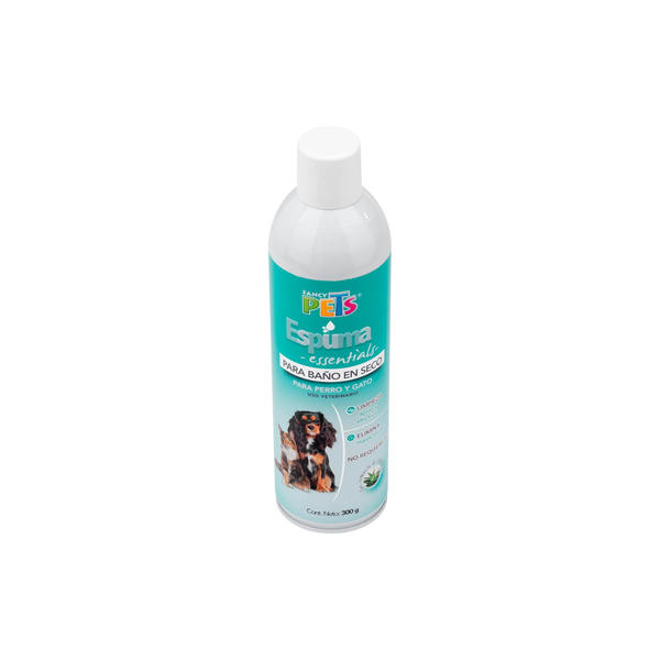 ESPUMA PARA BAÑO EN SECO ESSENTIALS 300 ML FANCY PETS