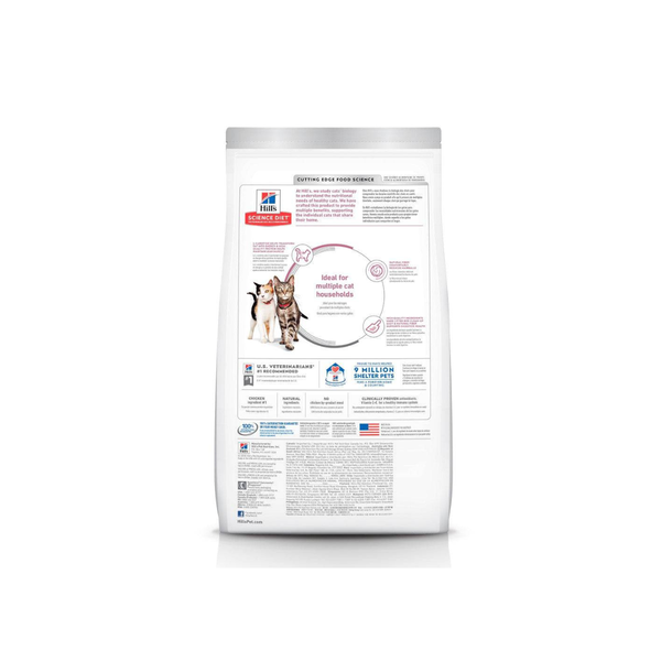 ALIMENTO SECO PARA HOGARES CON VARIOS GATOS 3.2KG HILLS