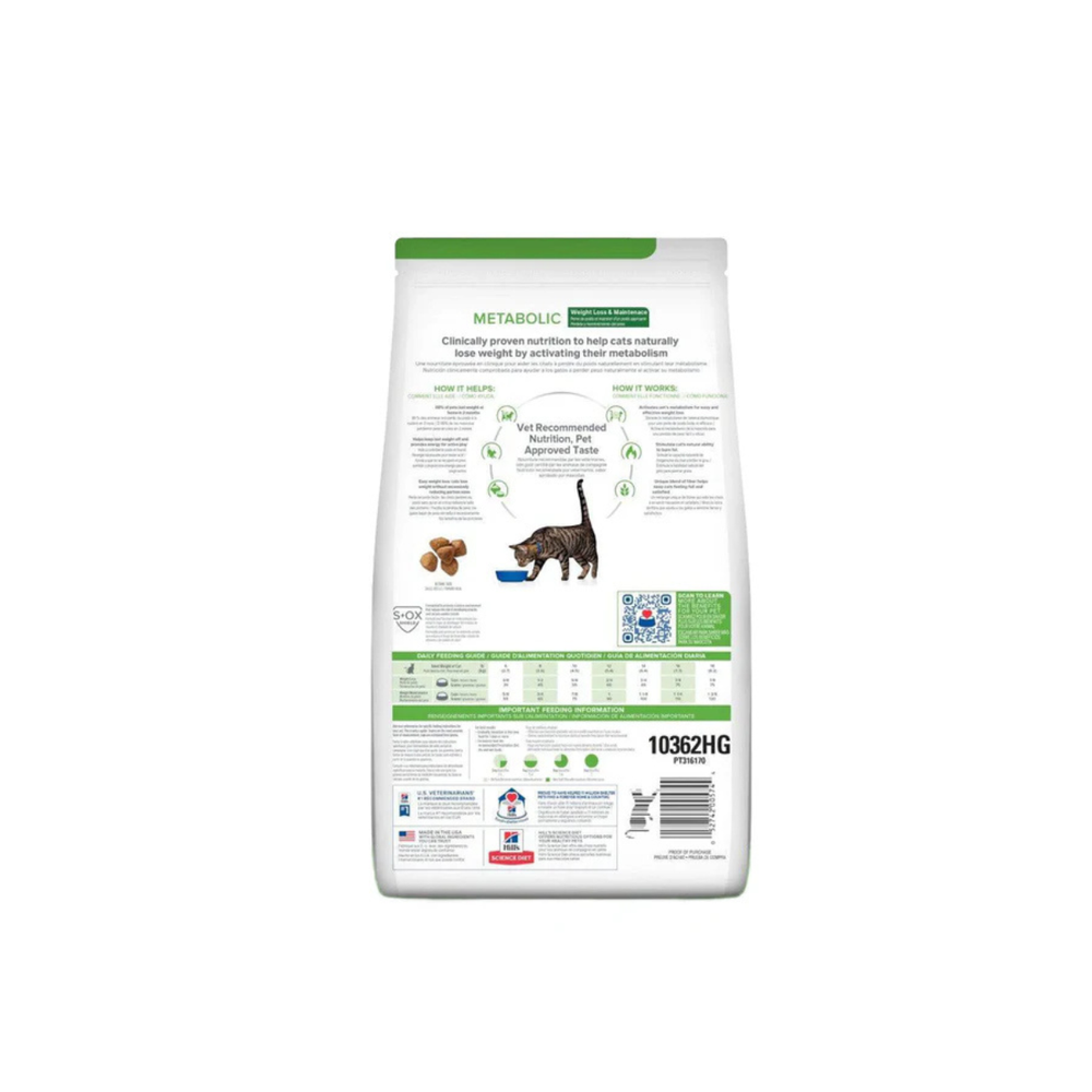 ALIMENTO SECO PARA PERRO CON PROBLEMAS DE PESO METABOLIC 8KG HILLS