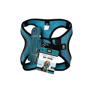 SET ARNES Y CORREA SPORTIE INT AZUL FANCY PETS