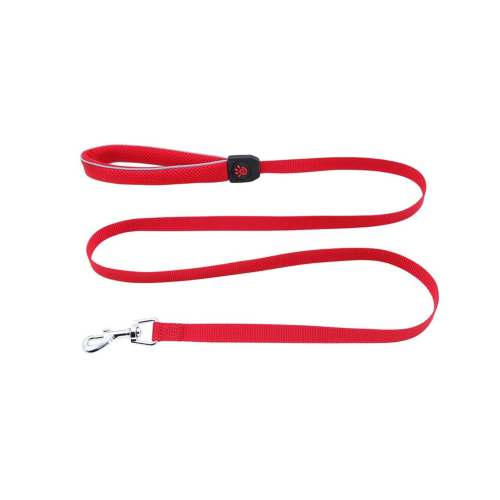 CORREA PARA PERRO DE ALTA RESISTENCIA REFLECTIVA DE NYLON SILVER DOCO