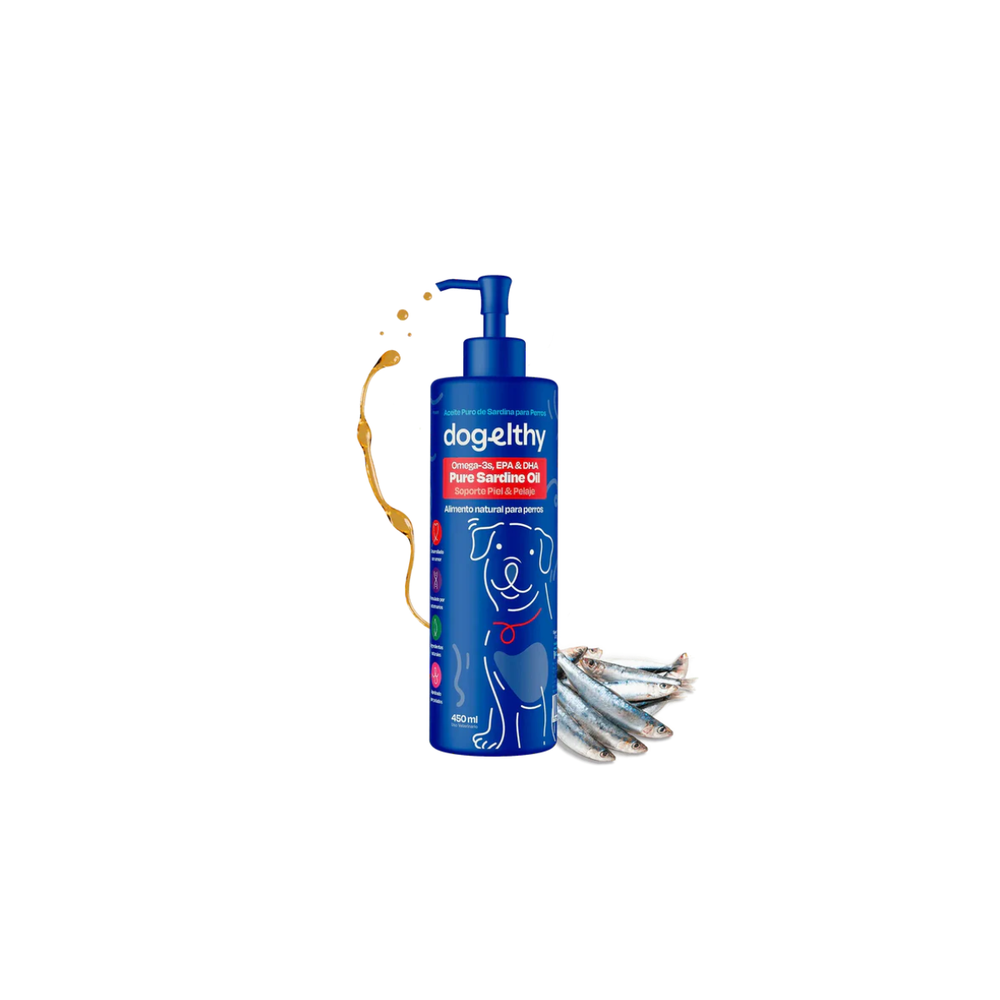 ACEITE DE SARDINA PARA MASCOTAS 450ML DOGELTHY