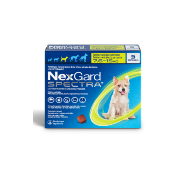 TABLETA ANTIPULGAS PERRO MEDIANA NEXGARD SPECTRA