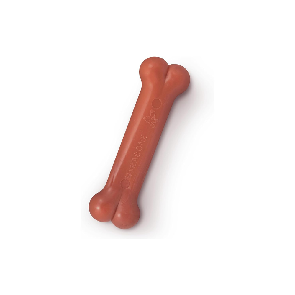 JUGUETE PARA PERRO SABOR TOCINO DURA CHEW NYLABONE