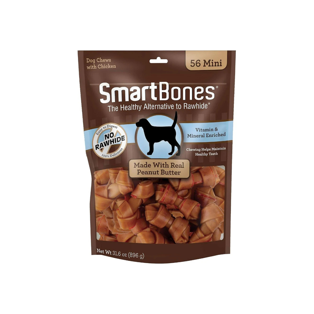 PREMIOS PARA PERRO HUESOS CACAHUATE CHICOS SMARTBONES