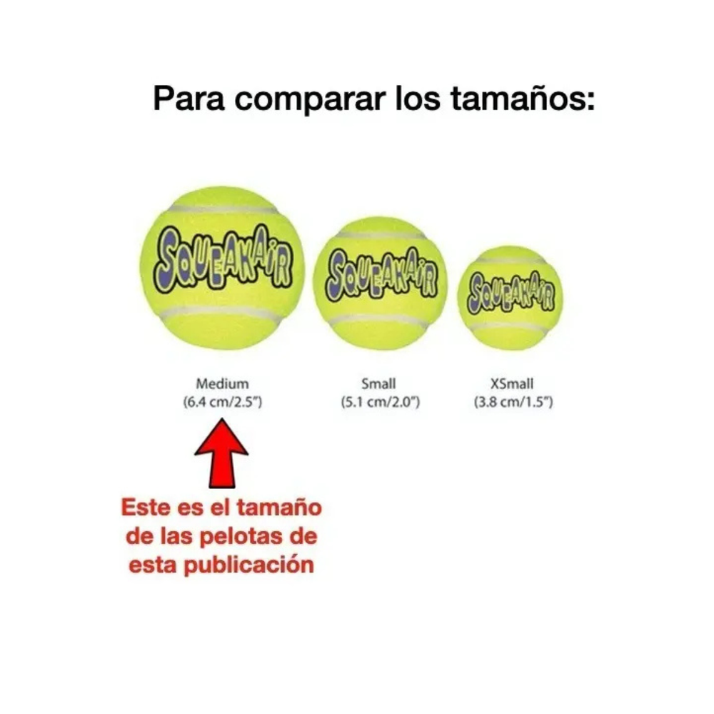 PELOTA PARA PERRO SQUEAKAIR MEDIANA KONG