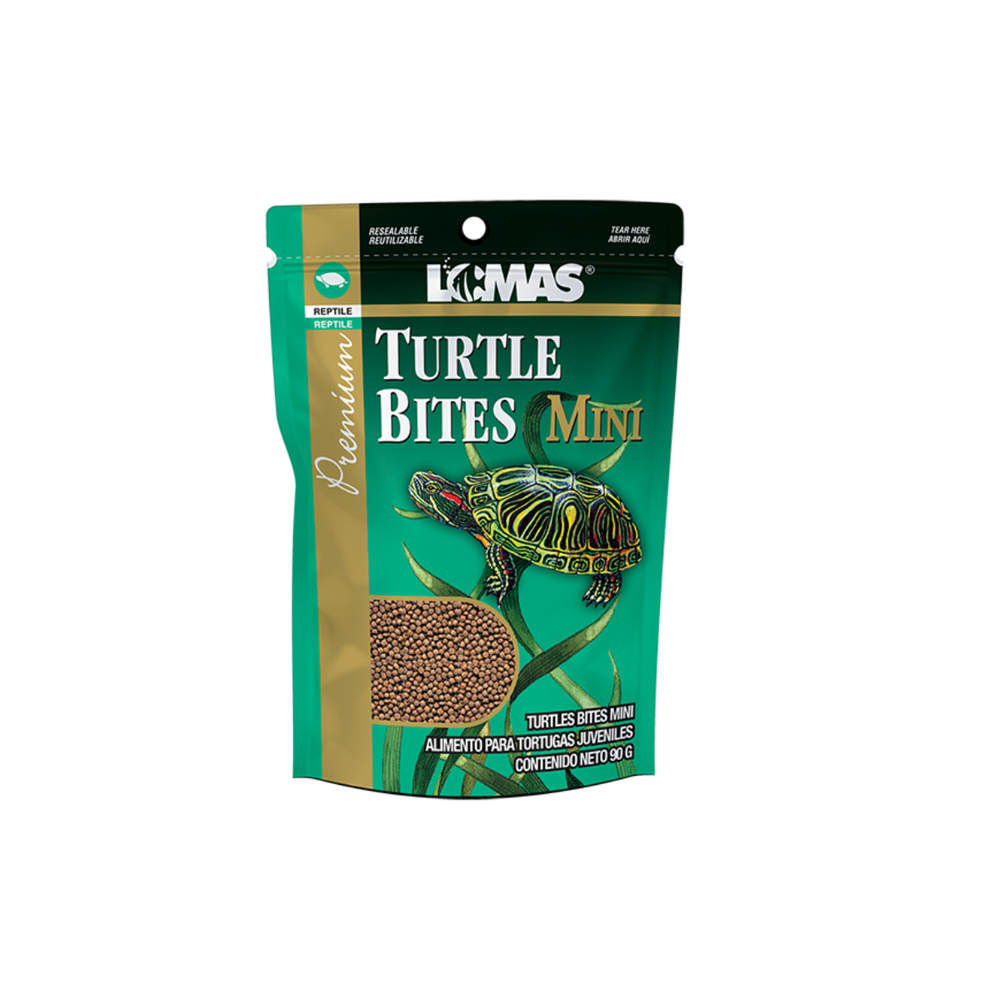 ALIMENTO PARA TORTUGA TURTLE BITES MINI 90 G LOMAS