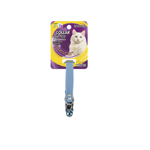COLLAR ELASTICO CON CASCABEL PARA GATO FANCY PETS