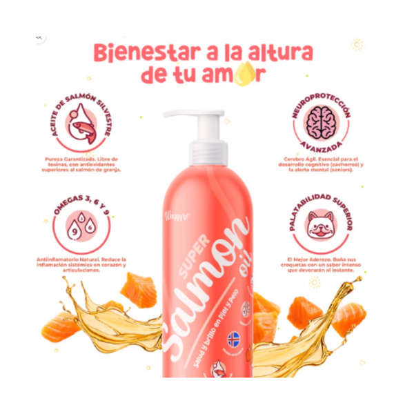ACEITE DE SALMÓN HEMP 375 MG WAGGYS