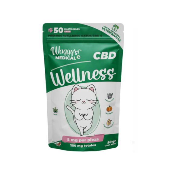 PREMIOS CALMANTES WELLNESS PARA GATOS WAGGY'S