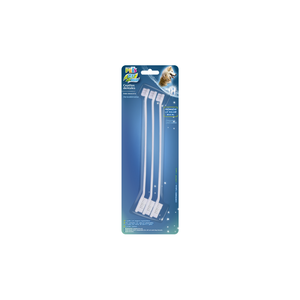 SET DE CEPILLOS DENTALES FANCY PETS
