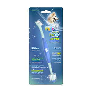 Fancy Pets cepillo dental de doble cabezal 360° para perro