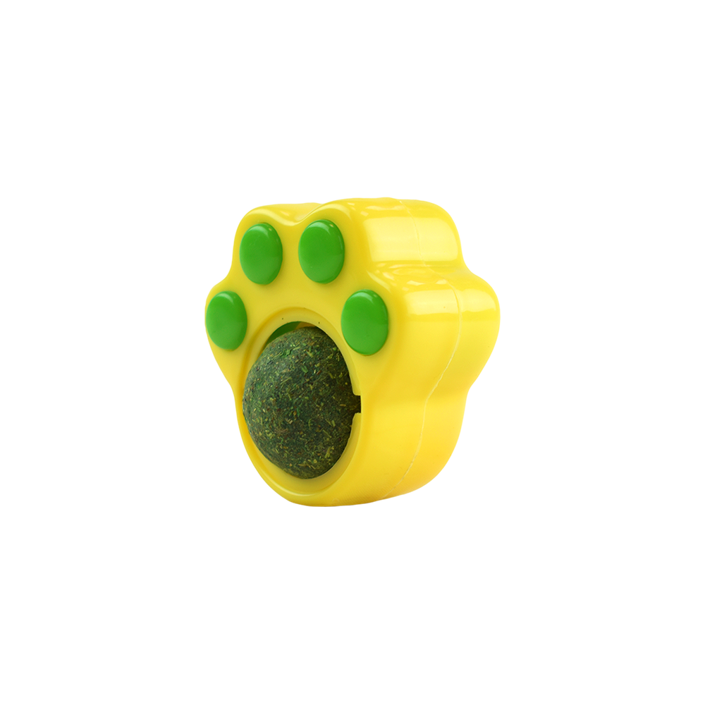 JUGUETE HUELLA CON BOLA DE CATNIP PARA  GATO PLAY FANCY PETS