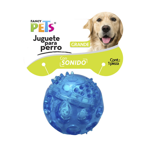 Fancy Pets pelota flexible con sonido para perro