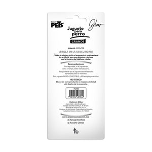 Fancy Pets Glow balón de rugby que brilla en la oscuridad para perro, grande