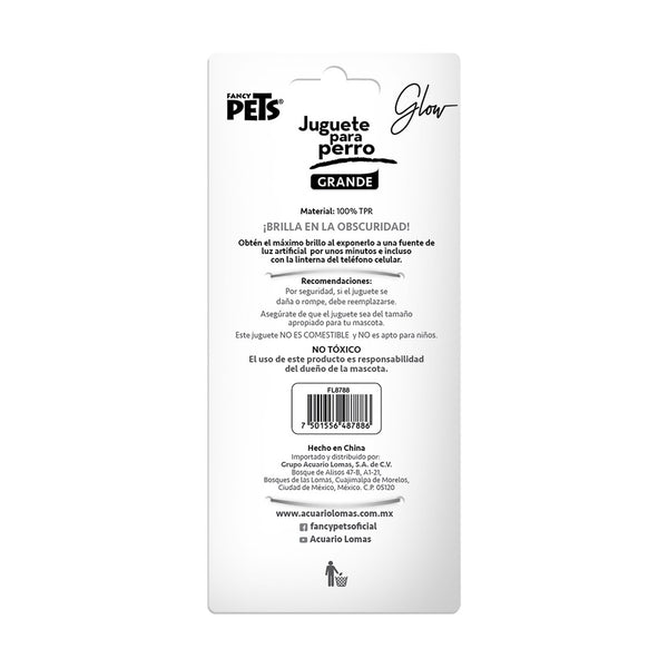 Fancy Pets Glow pesa que brilla en la oscuridad para perro