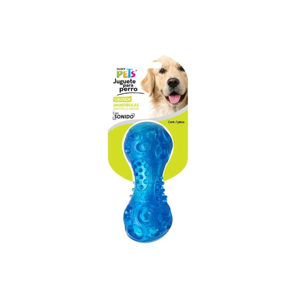 LARGE FLEXIBLE DUMBBELL TOY WITH SOUND FANCY PETS
