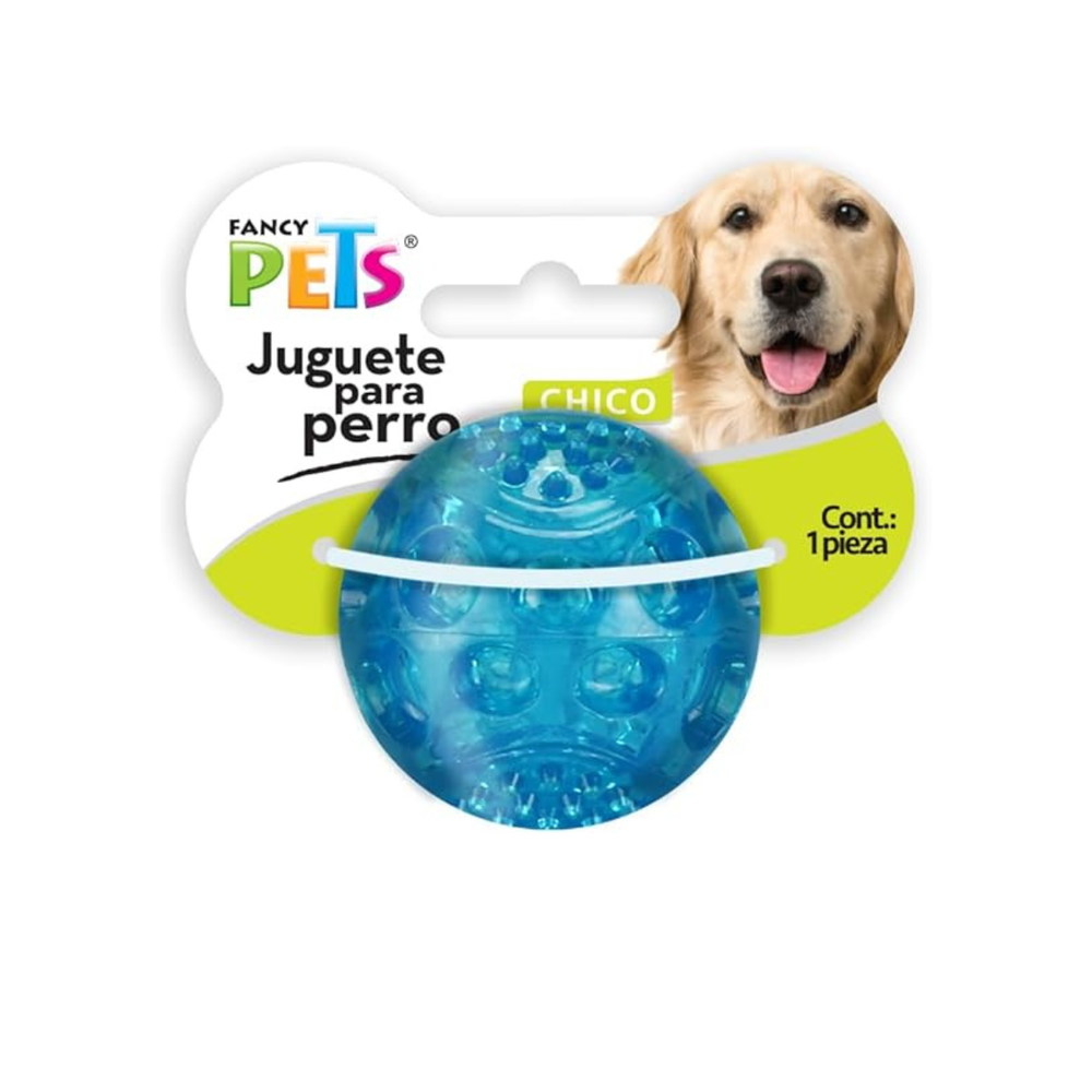 JUGUETE PELOTA FLEXIBLE CHICA CON SONIDO FANCY PETS