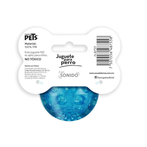 JUGUETE PELOTA FLEXIBLE CHICA CON SONIDO FANCY PETS