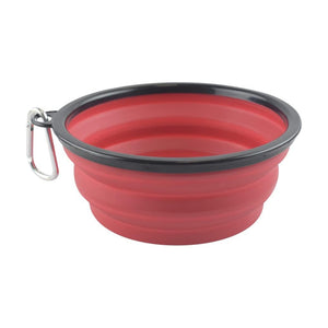 Fancy Pets plato plegable de silicón para viaje para perro y gato