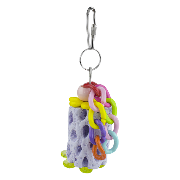 JUGUETE COLGANTE MEDIANO CON CALCIO PARA AVE FANCY PETS